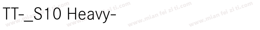 TT-サンクス_S10 Heavy字体转换